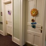 Residents make their room as personal as they want. Door decorations are a great way to express yourself